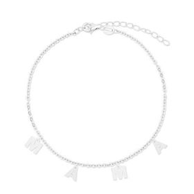 Foto de 18-AG115724 - PULSERA PLATA "MAMÁ" 17.5CM (4CM ALARGADOR)