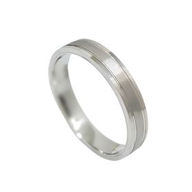 Foto de 10-351-118-14 - ALIANZA CENTRO MATE 4MM O.B. 18K