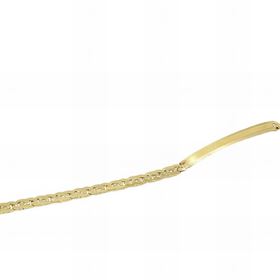 Foto de 04-530-P - PULSERA PLACA MACIZA 4MMX20CM (7,08gr) 18K