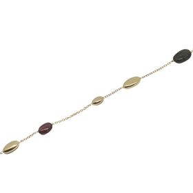 Foto de 10-649-066 - PULSERA PIEDRAS COLOR 19CM (3,40gr) 18K