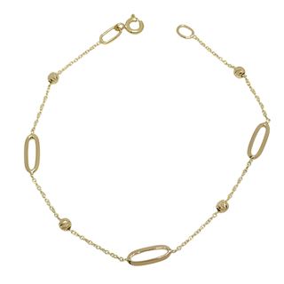 Foto de 10-31-7075 - PULSERA COMBINADA 4MM 18CM (1,84gr) 18K