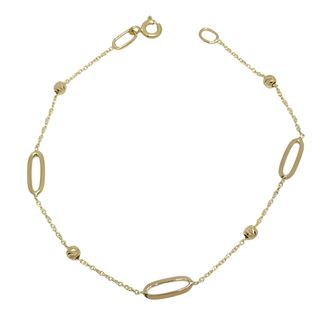 Foto de 10-31-7075 - PULSERA COMBINADA 4MM 18CM (1,84gr) 18K