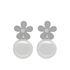 Foto de 71-11971BP - PENDIENTES FLOR-PERLA 7X13MM O.B 18K