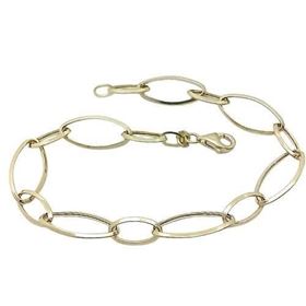 Foto de 04-636 - PULSERA COMBINADA 8MM 20.5CM (2,65gr) 18K