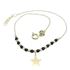 Foto de 10-501-034 - PULSERA ESTRELLA-PIEDRAS NEGRAS 4CM 17CM (ALARGADOR 2CM) 18K