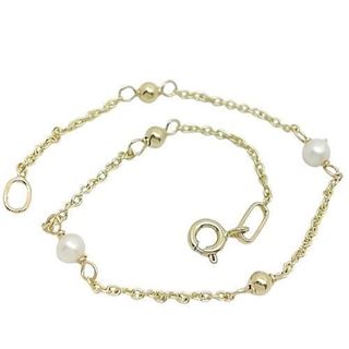 Foto de 10-31-7008 - PULSERA PERLAS-BOLAS 4.5-5MM 18CM 18K