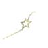 Foto de 12-047 - PULSERA ESTRELLA CIRCONITA 18.5CM (ALARGADOR 1CM) (2,48gr) 18K