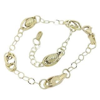 Foto de 04-563 - PULSERA COMBINADA LAPIDADA 20CM (3,10gr) 18K