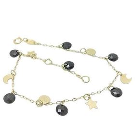 Foto de 45-34 - PULSERA SEIS MOTIVOS-PIEDRAS ÓNIX 5MM 18.5CM (ANILLA A 2.5CM) 18K