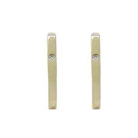 Foto de 62-778 - PENDIENTES ARO 2MM CUADRADOS CIRCONITA 14MM 18K