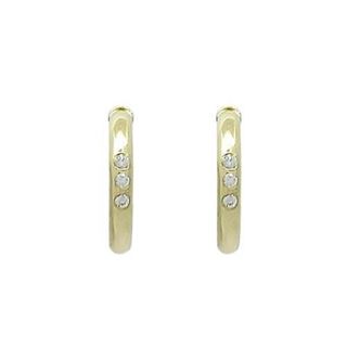 Foto de 71-11657 - PENDIENTES ARO CIRCONITA 2X12MM 18K