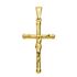 Foto de 42-104C - CRUZ CRISTO TUBO 2MM TAPONES 30X18MM 18K