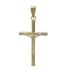 Foto de 42-104C - CRUZ CRISTO TUBO 2MM TAPONES 30X18MM 18K