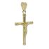 Foto de 42-104C - CRUZ CRISTO TUBO 2MM TAPONES 30X18MM 18K