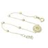 Foto de 10-475-1025 - PULSERA MOTIVO CIRCONITA 9MM - 6 BOLAS TRICOLOR 2MM 17CM 18K