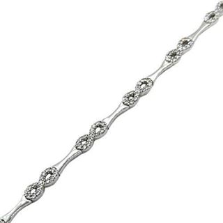 Foto de 12-033B - PULSERA CIRCONITA INFINITOS 10MM O.B. 19CM (7,49gr) 18K