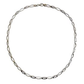 Foto de 38-048G - *OFERTA* GARGANTILLA PLATA CIRCONITA 4MM 45CM 