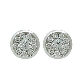 Foto de 10-470-049 - PENDIENTES 'NETO' 20 BRILLANTES SI2 0.186 - 0.144 6.5MM O.B. 18K