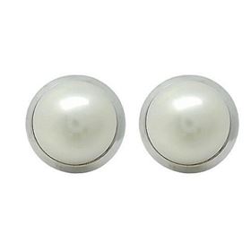 Foto de 71-4658B - PENDIENTES PERLA CERCO 10MM O.B. 18K