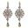 Foto de 32-0533P - *OFERTA*PENDIENTES PLATA PIEDRAS COLOR COBRE 80MM