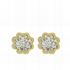 Foto de 51-928105 - PENDIENTES FLOR CRYSTALLATO 6.5MM 18K