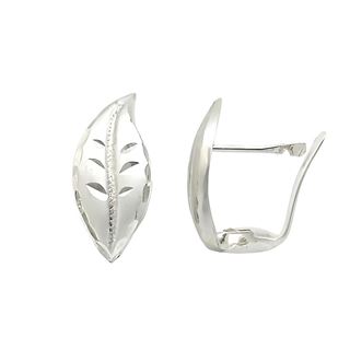 Foto de 05-AG1351 - *OFERTA* PENDIENTES PLATA HOJA CATALÁN 14X6MM 18K