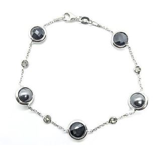 Foto de 24-2 - *OFERTA* PULSERA PLATA PIEDRAS NEGRAS