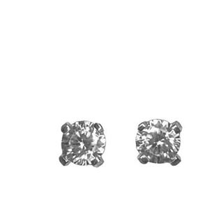 Foto de 05-2541B - PENDIENTES CIRCONITA GARRAS 3MM O.B. 18K