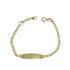 Foto de 10-00-5981 - PULSERA BEBÉ PLACA BARBADA 2.5MMX14CM (ANILLA A 2CM) (1,54gr) 18K