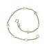 Foto de 10-00-7184 - PULSERA BICOLOR PERLAS 4MM 18CM (ANILLA A 2CM) (1,96gr) 18K