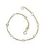 Foto de 10-00-7184 - PULSERA BICOLOR PERLAS 4MM 18CM (ANILLA A 2CM) (1,96gr) 18K