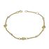 Foto de 10-00-6082 - PULSERA FLORES BICOLOR 16CM (ANILLA A 2CM) (2,31gr) 18K