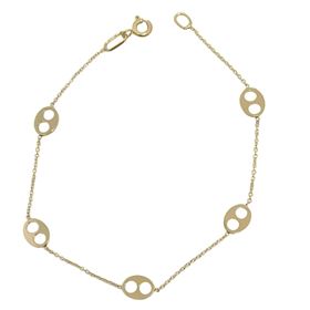 Foto de 10-31-7078 - PULSERA ESLABÓN CALABROTE 6MM 18CM (1,70gr) 18K