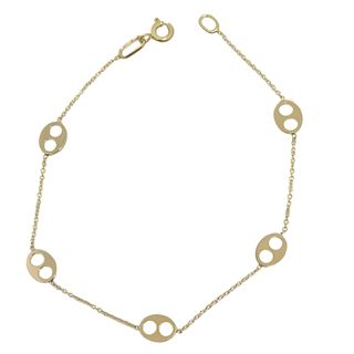 Foto de 10-31-7078 - PULSERA ESLABÓN CALABROTE 6MM 18CM (1,70gr) 18K