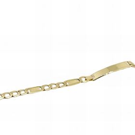 Foto de 10-391-041 - PULSERA PLACA VALENTINO 5MM (PLACA 6X27MM) 21CM (6,65gr) 18K