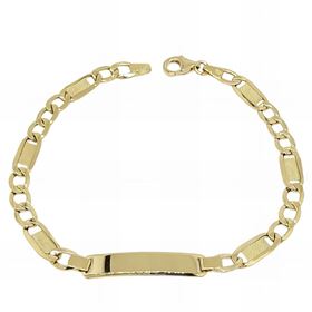 Foto de 10-391-041 - PULSERA PLACA VALENTINO 5MM (PLACA 6X27MM) 21CM (6,65gr) 18K