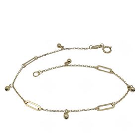 Foto de 10-401-1495 - PULSERA COMBINADA 9MM-2.5MM 19CM 18K