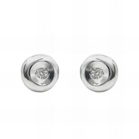 Foto de 10-539-006 - PENDIENTES 'NETO' BRILLANTE 0.020 KT. 5MM O.B. 18KT