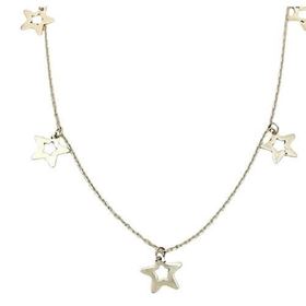 Foto de 12-15 - PULSERA 5 ESTRELLAS CALADAS 19CM 18K