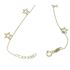 Foto de 12-15 - PULSERA 5 ESTRELLAS CALADAS 19CM 18K