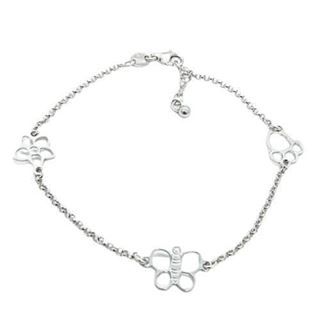 Foto de 20-16 - PULSERA PLATA TRES MOTIVOS 9MM 17CM (2CM ALARGADOR)