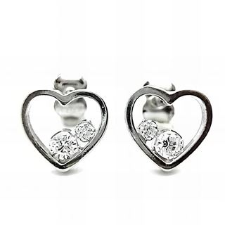 Foto de 20-9 - PENDIENTES PLATA CORAZÓN CIRCONITA 8X9MM