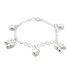 Foto de 20-3 - PULSERA PLATA 2 MARIPOSAS- 3 CORAZONES  11MM 17CM