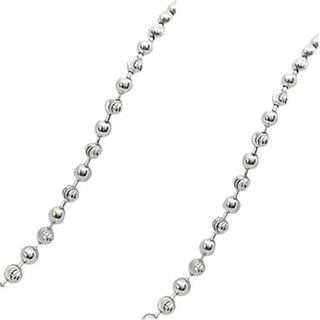 Foto de 20-BEAD120X50 - CADENA PLATA BOLITAS 120 1MMX50CM