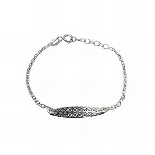 Foto de 20-R50 - PULSERA PLATA PLACA 25MM GRABADA 15CM ( ALARGADOR 2CM)