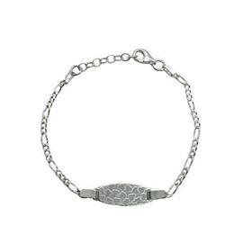 Foto de 20-A3+1B60G - PULSERA PLATA PLACA GRABADA 3X1 16CM (INCLUIDO ALARGADOR 2CM)