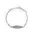 Foto de 20-A3+1B60G - PULSERA PLATA PLACA GRABADA 3X1 16CM (INCLUIDO ALARGADOR 2CM)