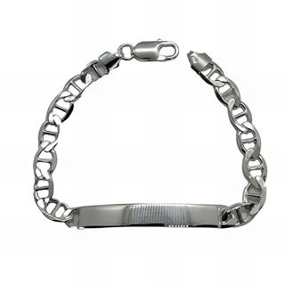 Foto de 20-GRP180 - PULSERA PLATA PLACA 40X9MM ANCLA 9MM 21CM