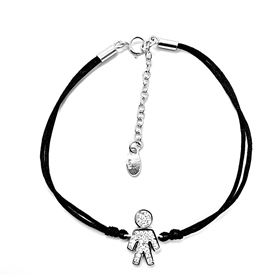 Foto de 25-1098 - PULSERA PLATA NENE-CIRCONITA 14MM 17CM + 3.5CM