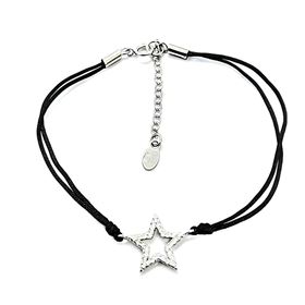 Foto de 25-5284 - PULSERA PLATA ESTRELLA-CIRCONITA 14MM 17CM + 3.5CM DE ALARGADOR